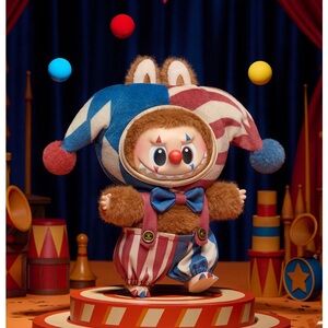 POP MART | WHY SO SERIOUS Vinyl Plush Pendant Blind Box - Labubu Juggling Clown